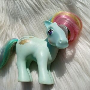 My Little Pony Sunlight Vintage 80s 1980s Hasbro 1983 G1 Rainbow Hair Sun Clouds